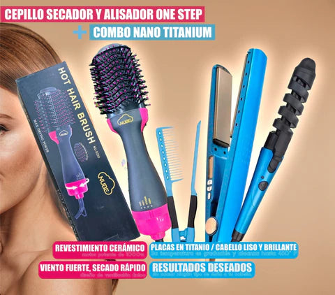 COMBO NANO + CEPILLO SECADOR